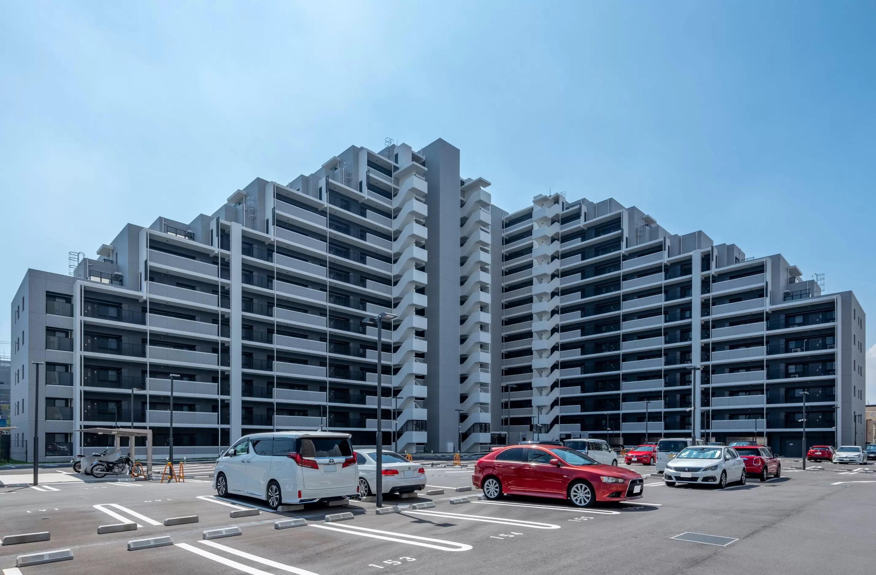 セットバックした共同住宅