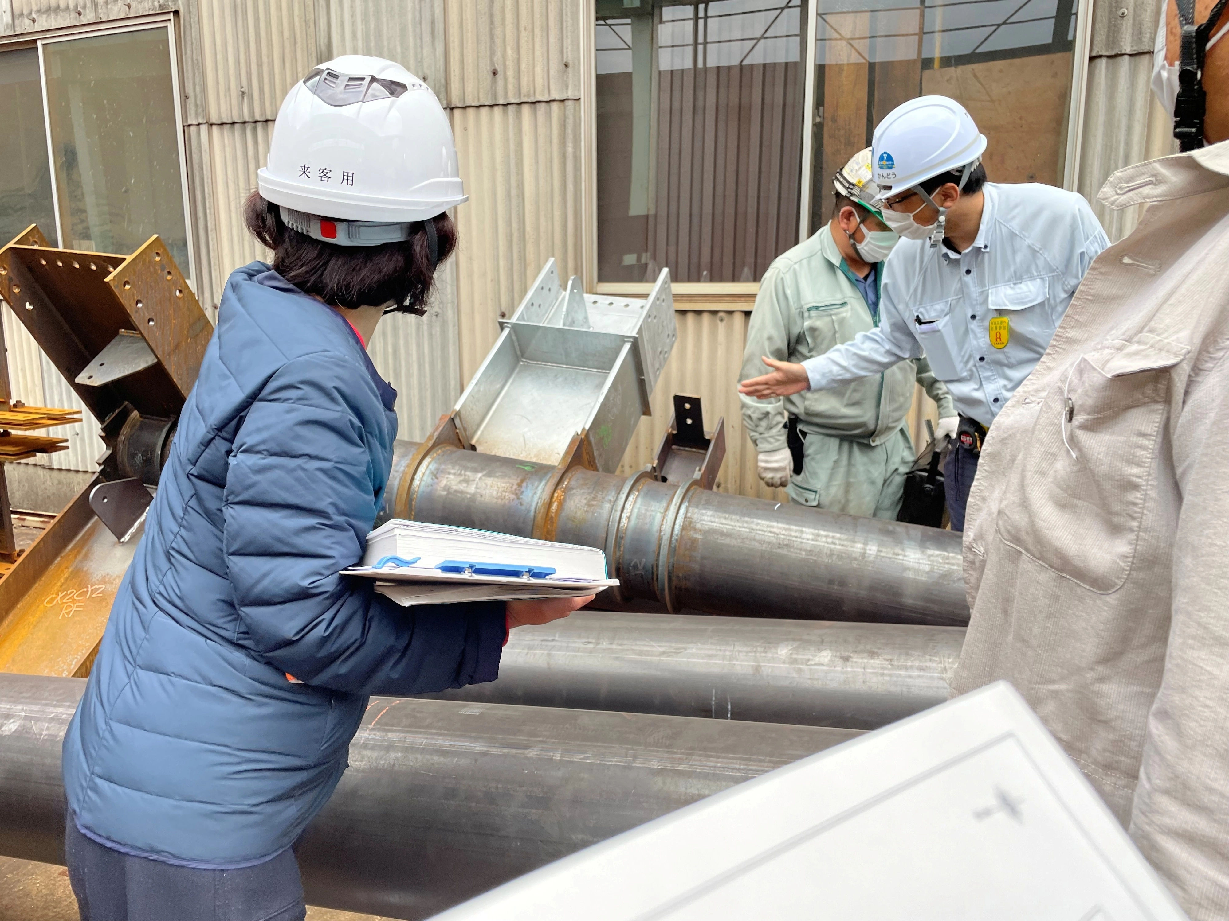 鉄骨製品検査　監理も担当します