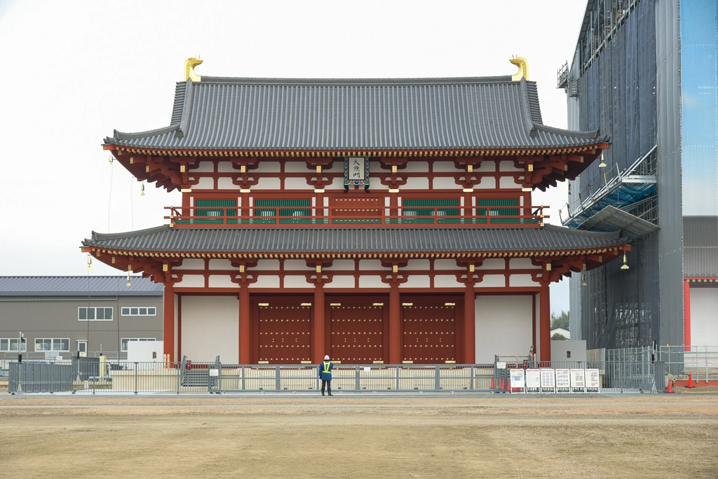 特別史跡平城宮跡第一次大極殿院大極門（2022年竣工）:（国営飛鳥歴史公園事務所）