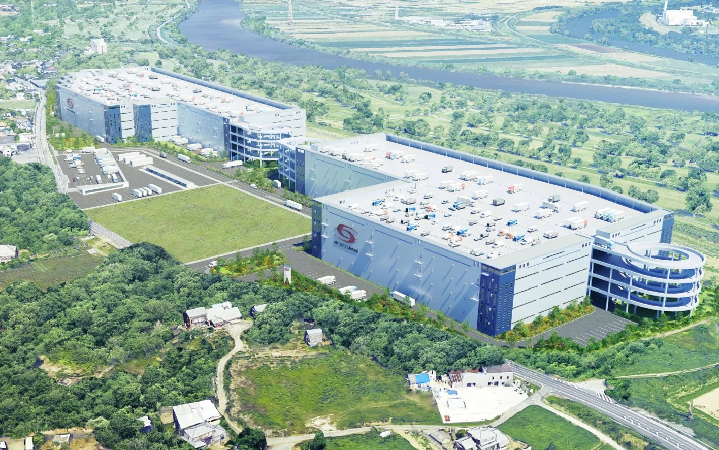 ＜民間企業　大型物流施設＞開発許認可・造成工事設計・監理