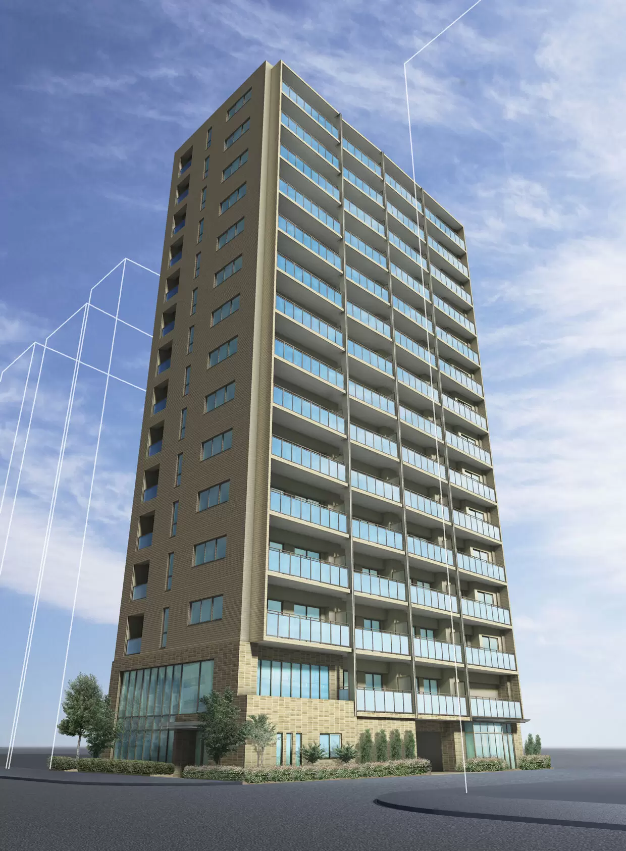 弊社が企画設計・CG制作したマンションです