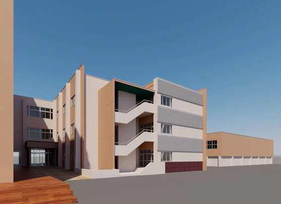 某国立大学本館大規模改修新規外装計画案