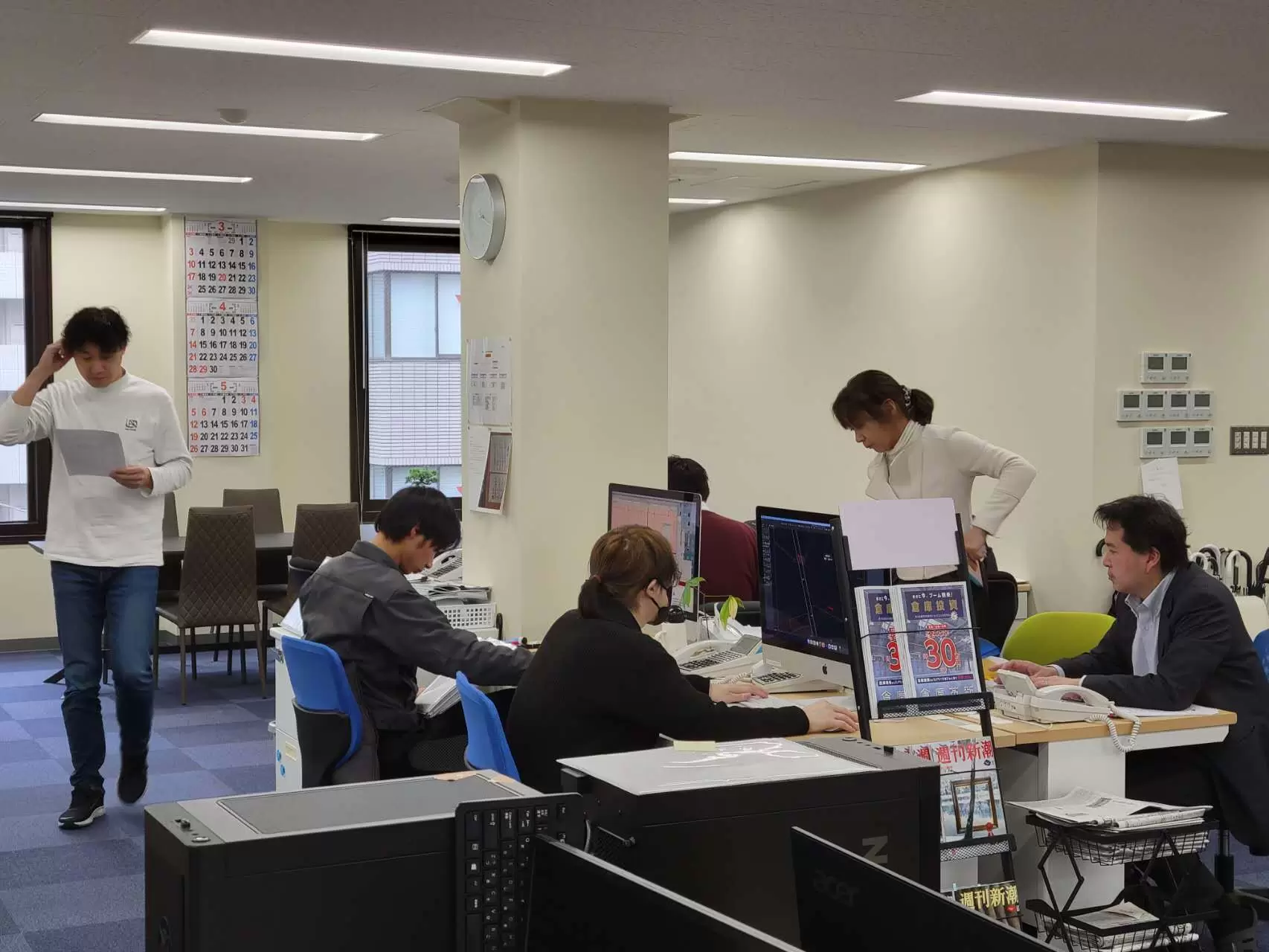 自由な雰囲気です。服装も自由です。