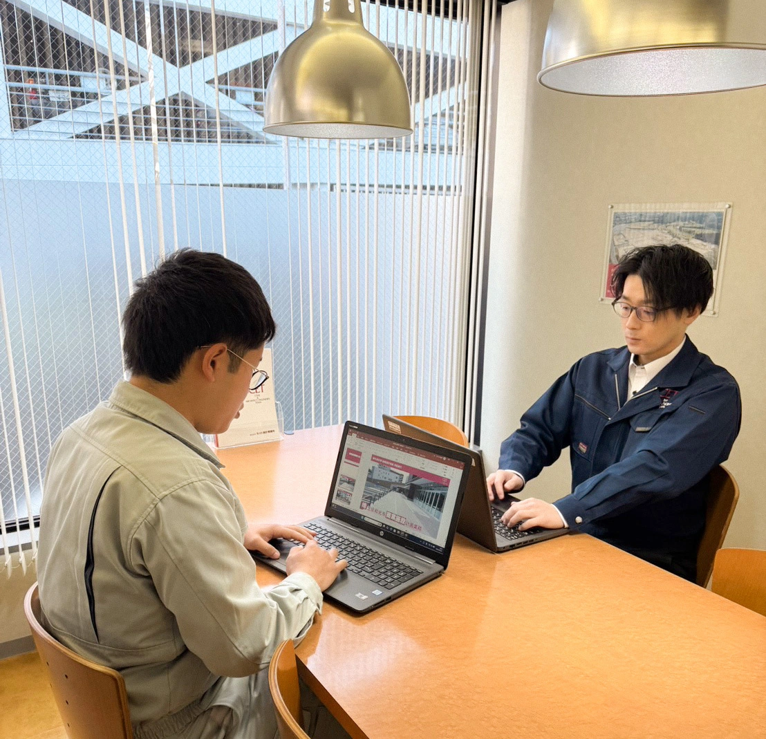 本社１Fは打合せスペースとなっています。