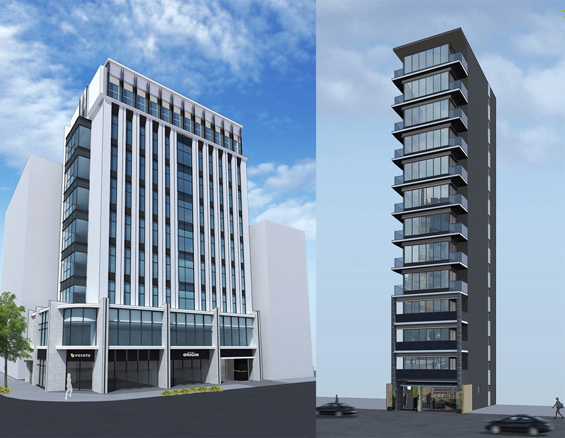 複合ビル、ホテル（工事中）