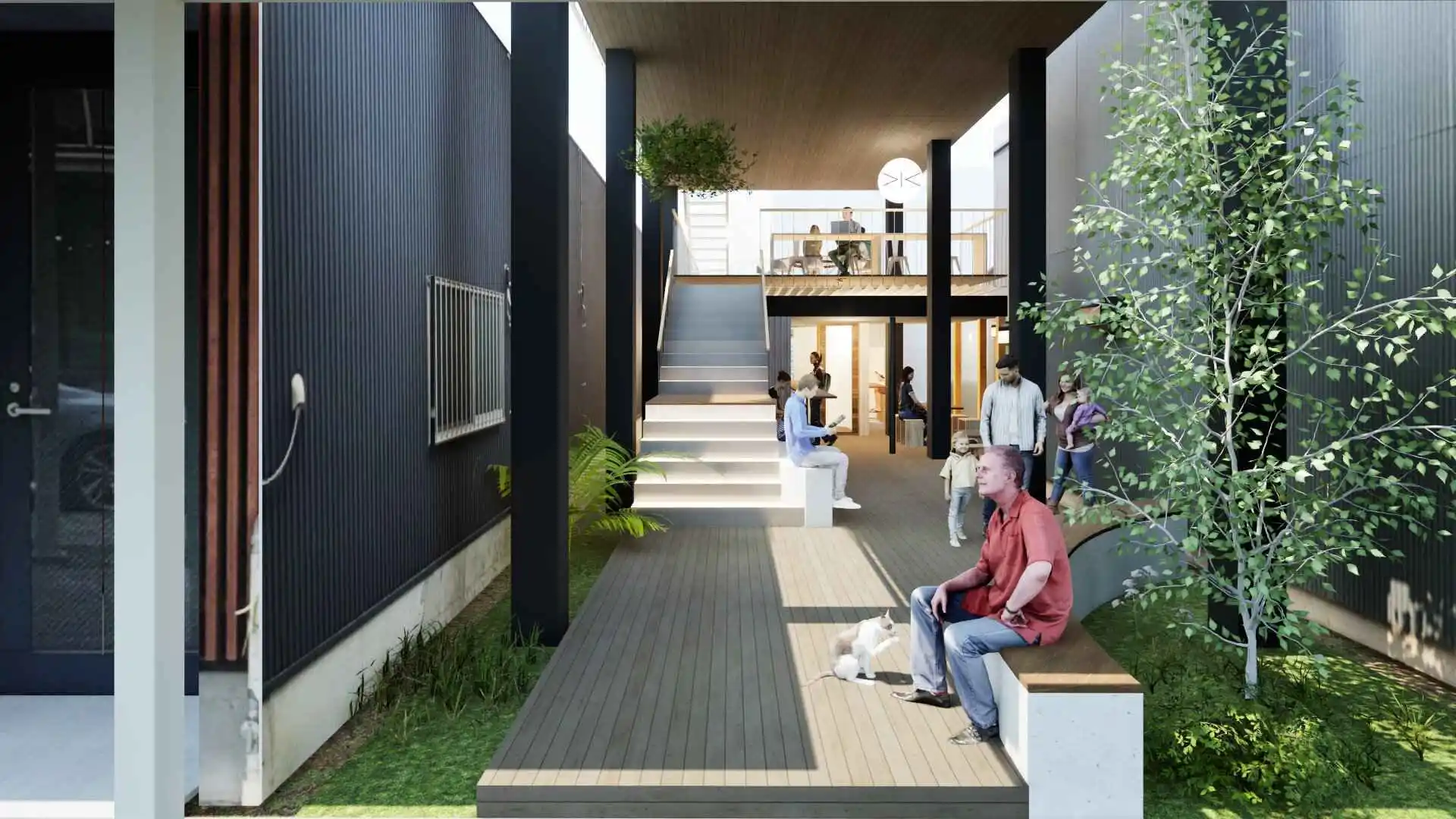 焼津駅前通り商店街サテライトオフィス（設計中）水野建築事務所のサテライトです。